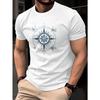 Europäische Größe Herren T-Shirt, Sommer Kurzarm Leichtes Oberteil, Trendiges Schmal Geschnittenes Vielseitiges Lässiges Rundhals Basis-Shirt
