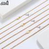 Effie Queen 1.2/1.5/1.7/2.3mm Rope Necklace Unisex Daily 925 Sterling Silver Twisted Rope Chain Collar Diamond Cut Jewelry SC29