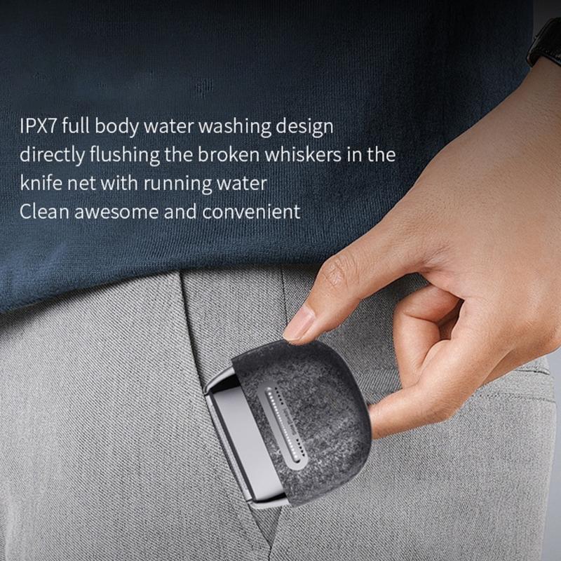 Portable Electric Beard Shaver and Nose Hair Trimmer ABS Texture Comfortable Handling for Easy Travel and Home Grooming