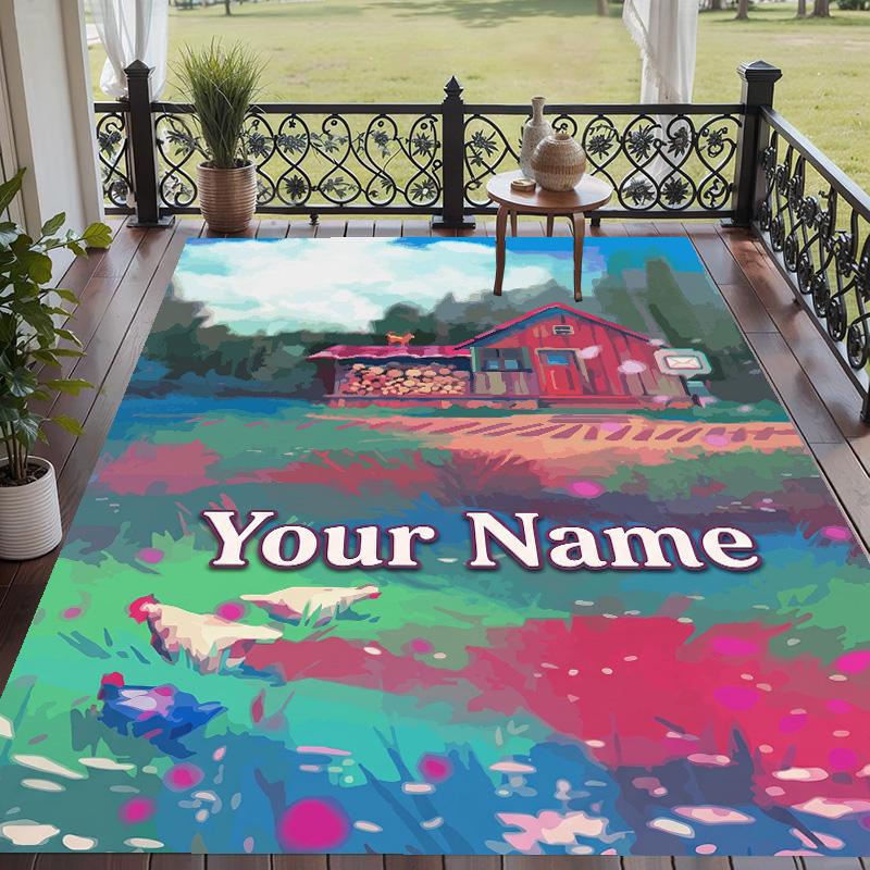 Custom Text Stardew Valley Pattern Floor Rug Soft Indoor Carpet Mat Living Room Bedroom