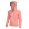 Kids' Quick-Dry Long Sleeve Hooded Yoga Set for Girls - Medium & Large Sizes, Autumn/Winter