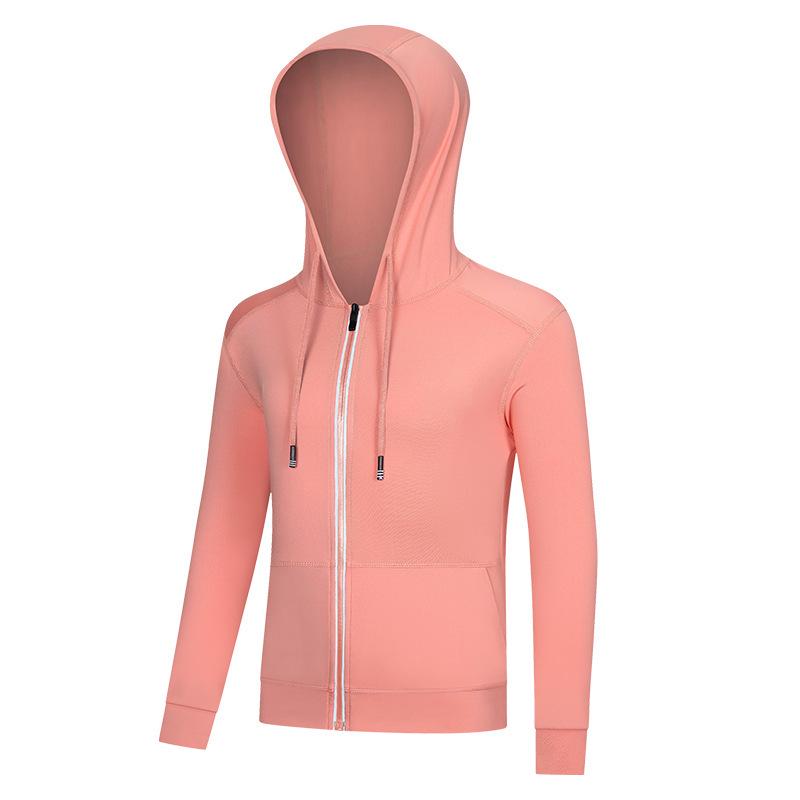 Kids' Quick-Dry Long Sleeve Hooded Yoga Set for Girls - Medium & Large Sizes, Autumn/Winter