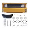 Universal Engine Oil Cooler Kit Gold Radiator with Mounting Accessories for 125cc‑250cc Motorcycle Dirt Pit Bike ATV