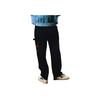 Li Ning X Pleasures Collaboration Letter Mid-Rise Comfortable Breathable Loose Straight Leg Casual Pants Men Bottoms Black AKXU637-2