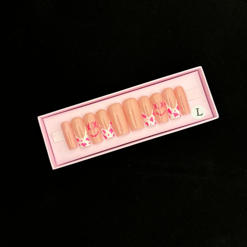 INS Hot Selling Accept Customization Duck Shape Artificial Fingernails Manicure False Nails with Glue Stickers Press on Nails