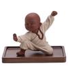 Kung Fu Kid Little Monk Zen Incense Holder - Indoor Sandalwood Burner for Coffee Tables and Tea Rooms.