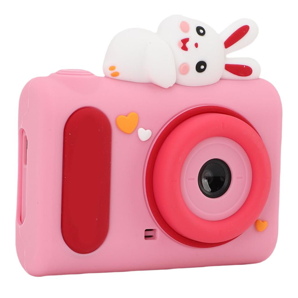 Digital Camera 40MP 1080P HD Dual Lens Video Camera with Cartoon Bunny Silicone Cover 2 Inch Screen for Teens Birthday