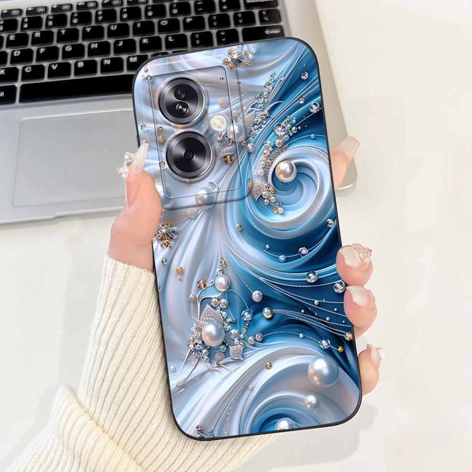For OPPO A79 5G Beautiful Bow Rose Painting Phone Case For Oppo A79 5G CPH2553 CPH2557 Shockproof Soft Silicone Cases