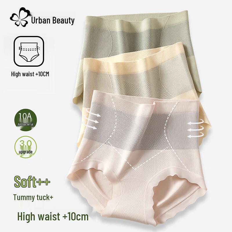 Женские хлопковые трусы Urban Beauty с высокой талией XL