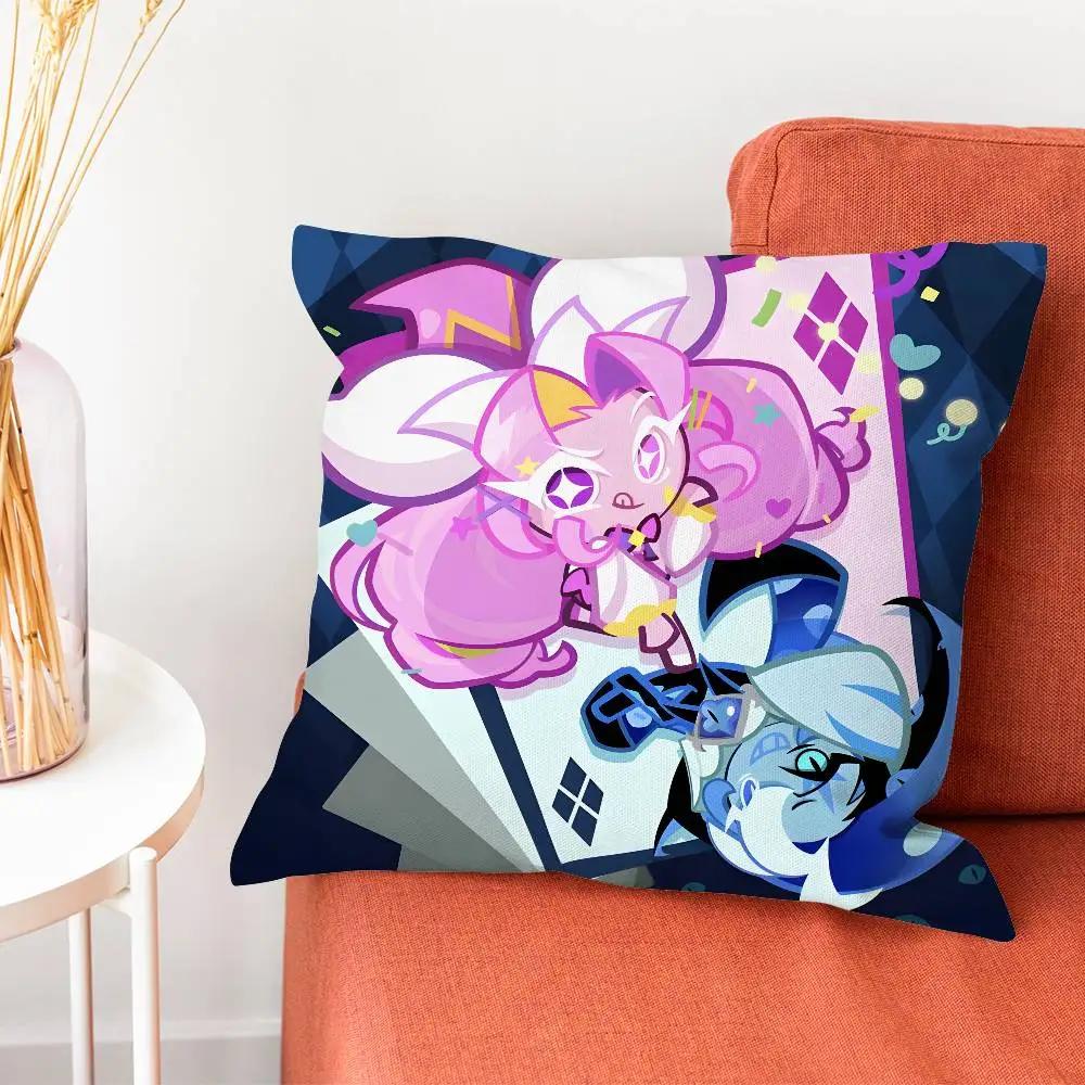 C-Cookie Run Kingdom Pillow Case Pillow Case Living Room Sofa Cushion Cover Suitable For Home Bedroom Room Decoration
