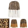 Stylish Women Bear Hooded Jackets With Cozy Fleece And Trendy Leopard Print Design