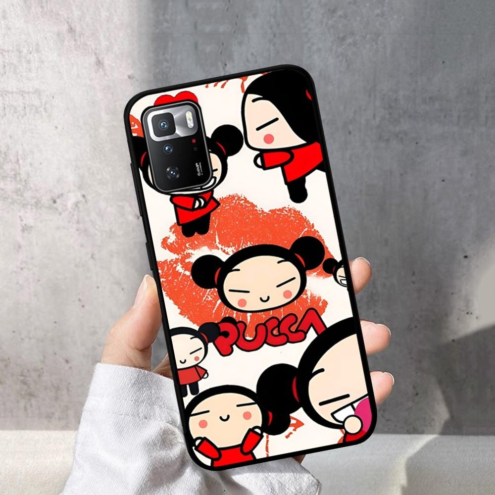 Pucca And Garu Phone Case For Redmi Note 4 X 5 A 6 7 8 T 9 9S 10 11 11S 11Epro Poco M3 Pro