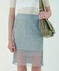 NILLRING S03.00 Organza Mix Mid-Length Skirt
