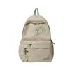 Schoolbag National Style School Bag Female College Student Simple Solid Color Bamboo Computer Backpack Lightweight Large Capacity Junior High School