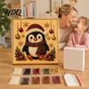 Suministros de Arte de Perlas Artificiales Navideñas Kit de Pintura de Navidad Hobby Relajante 3D DIY para Adultos Proyecto de Manualidad Festiva Decoración de Pared Festiva para el Hogar