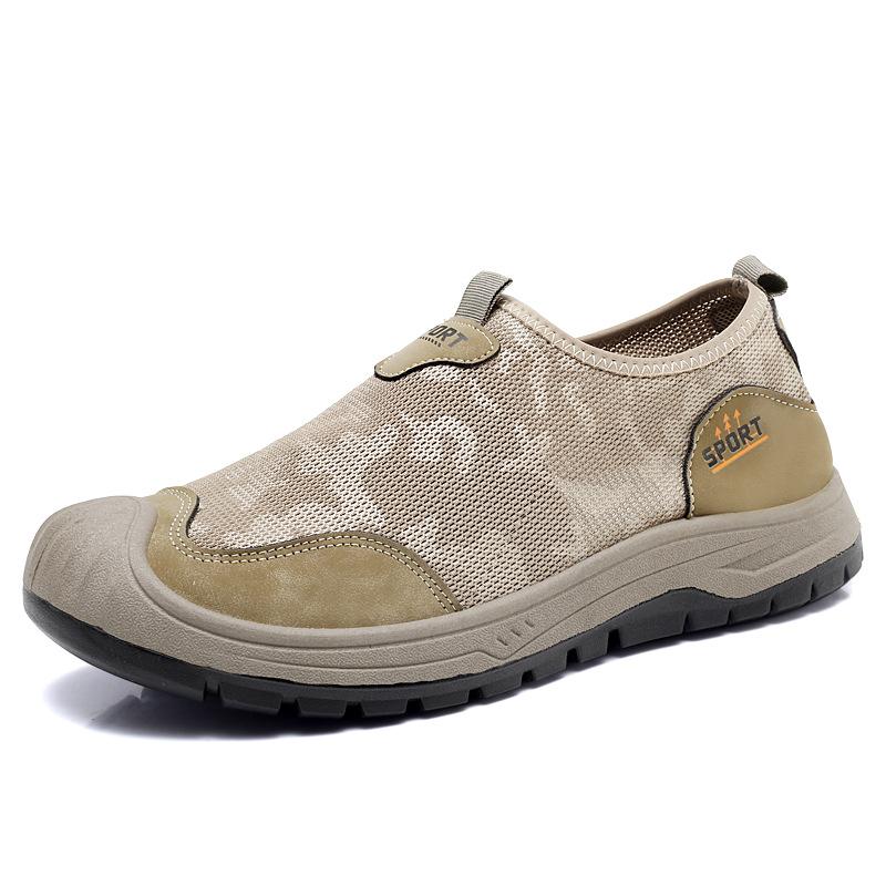 

New Style Mesh Men s Fitness Shoes - One-piece on-foot Fashionable Men s Shoes 45