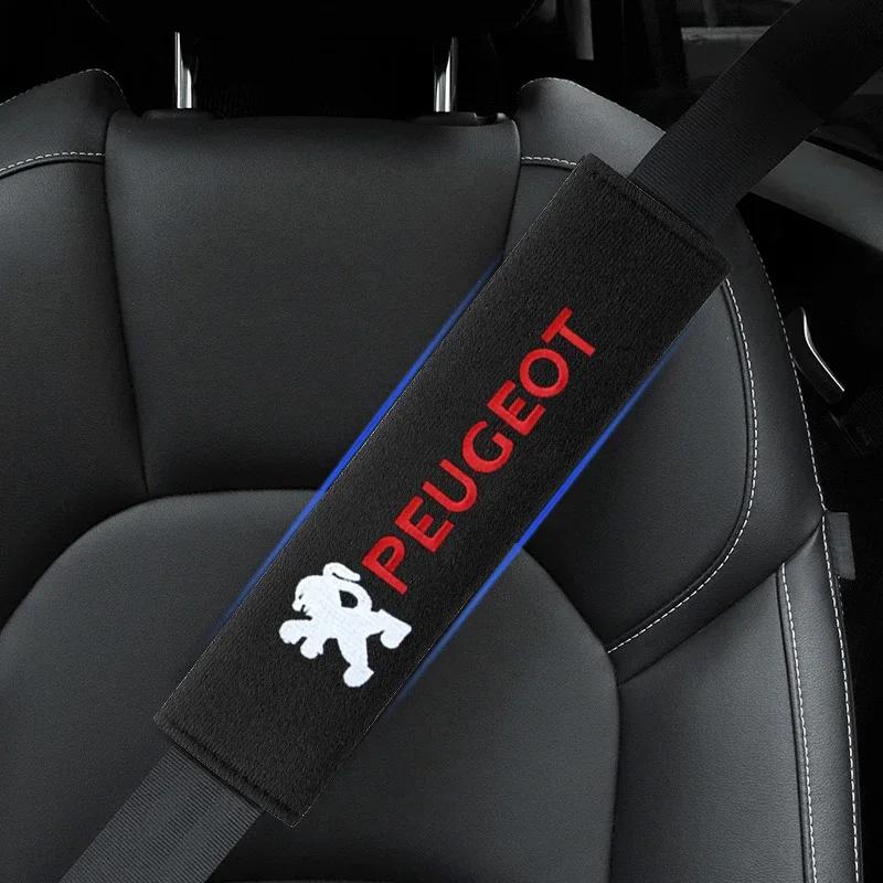 For Peugeot Car Seat Belt Cotton Safety Belt Shoulder Protector Cover Car Accessories For Peugeot 206 307 308 3008 207 208 407 5