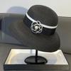 French Celebrity Vintage Elegant Pearl Straw Fisherman Hat Children Summer Travel Versatile Sunscreen Visor Straw Hat