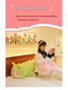 Cartoon Dinosaur Transforming Plush Pig Toy - Long Fur Sleeping Hug Pillow