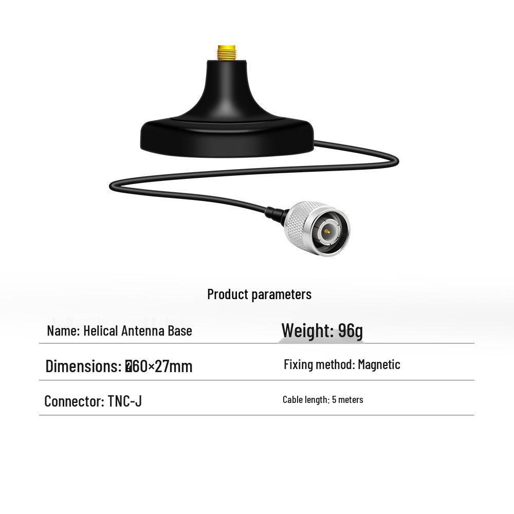 Beitian BT-M61AJ3 Spiral Antenna with Magnetic Base - 3 Meters Cable