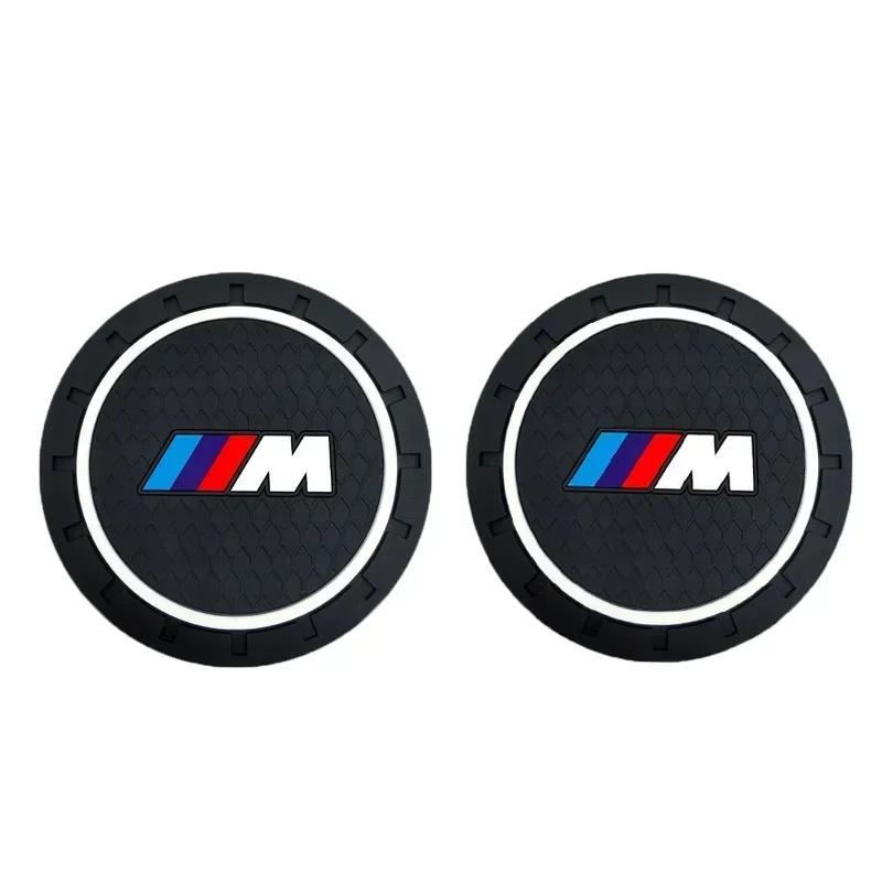 

2Pcs Silica Gel Car Coaster Water Cup Anti-slip Pad For BMW X1 X2 X3 X5 X4 X6 X7 G30 G20 G32 G11 G12 F40 F30 F2 Auto Accessories