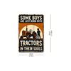 RetroHaven Vintage Metal Tractor Wall Decor Sign - Rustic Farmhouse Art 11.81x7.87inch, Durable Indoor Outdoor Decor