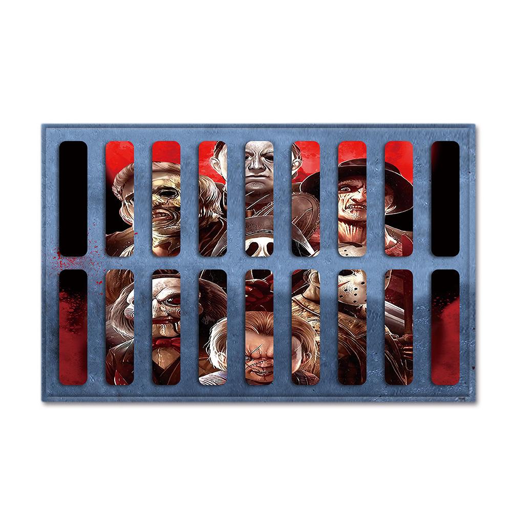 Hot Sale Halloween Series Manhole Clown 3D Thriller Grimace Non-Slip Floor Mat Bathroom Door Mat Factory