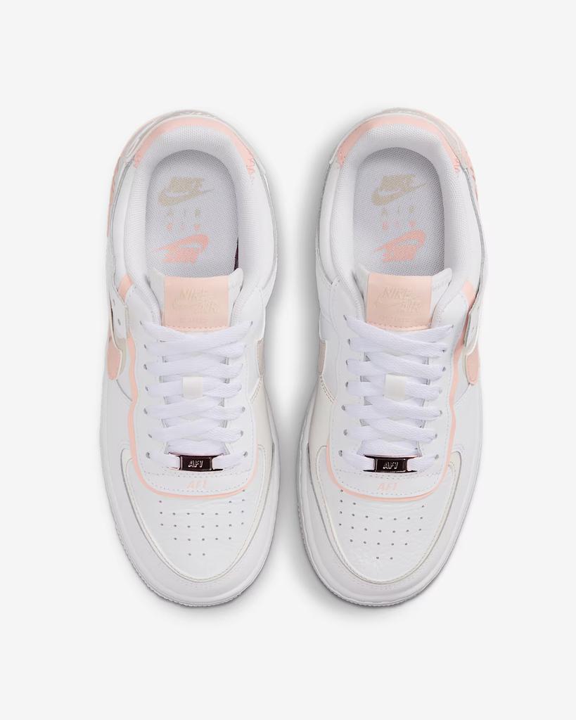 CI0919-121 Nike Air Force 1 Shadow Bílá Světle Orewood Hnědá Bílá Omytá (Ženy