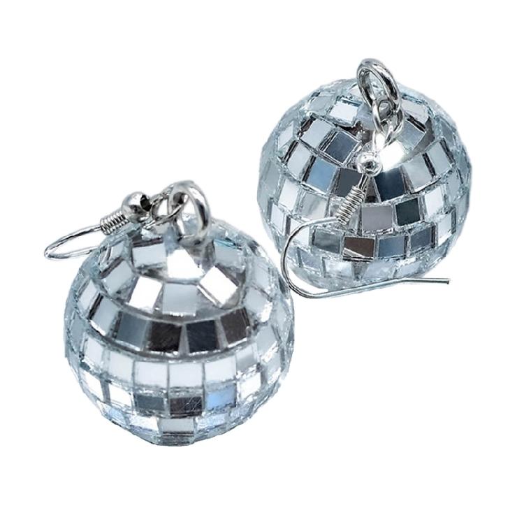 

Reflective Ball Earrings Dangle Earrings Ear Jewelry for Fashion Enthusiasts 1