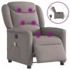 VidaXL Electric Reclining Massage Chair Taupe Fabric 3303191