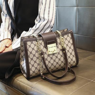 Womens Medium PU Crossbody Tote Bag With Zipper Vintage Style Shoulder Daily Use