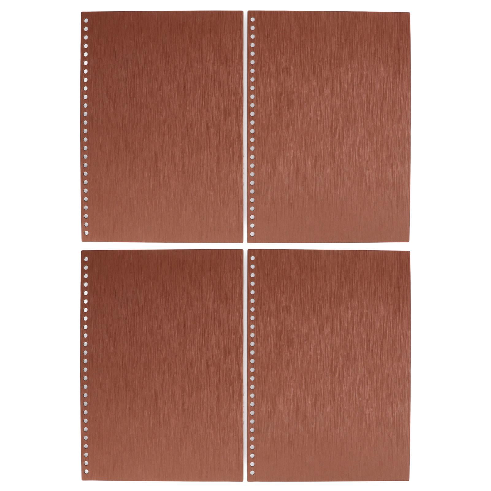 

20Pcs Binding Cover Thickened PP Plastic Hard Waterproof B5 26 Holes Paper Covers for Reports and Presentations Coffee