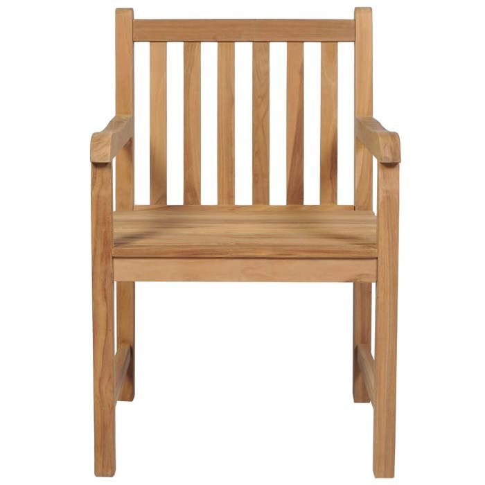 Maison Exclusive - Chaises de jardin lot de 6 et coussins taupe Bois teck massif