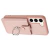 For Samsung Galaxy S23 Case Drawing Type Card Slots Litchi Texture Leather Back Cover with Ring Kickstand