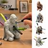 Personalized Desk Decor 3D Printed Knight Pen Holder, Armor Style Kneeling Hero Pencil Cool Office Organizers Stand, Creative Stationery Storage