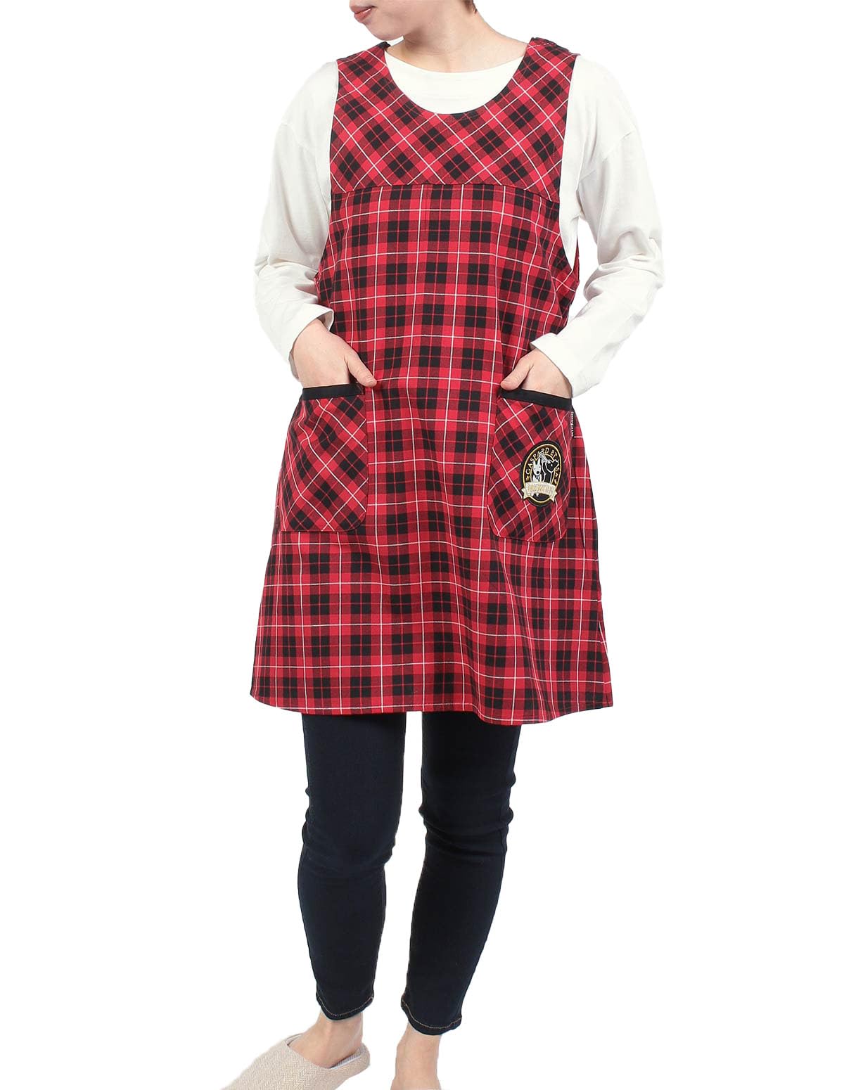 

Гаспар и Лиза Лиза и Гаспар клетчатый тартан с нашивкой хлопковый фартук с завязками сзади для женщин 70833024 Красный Свободный размер [Нигай] Пряжа окрашена 100% 90.