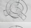 Metal Coffee Pot Stove Rack with Alcohol Lamp – Round Moka Rack for Teapot or Flower Holder