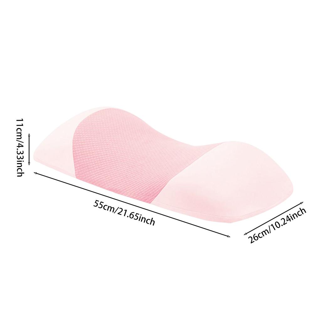 Pro Back Cushion Ergonomic Memory Foam Lumbar Cushion For Car & Home (1) Silk Pillowcase Compatible With Machine Washable