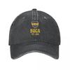 Boca Juniors Baseball Caps Fashion Denim Fabric Hats Outdoor Adjustable Casquette Streetwear Baseball Cowboy Hat for Unisex