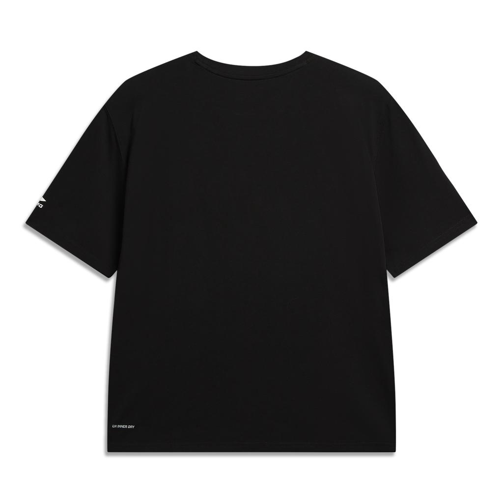 Li Ning Sports Lifestyle Series Summer T-Shirt Simple Comfortable Round Neck Pullover Letter Print Versatile Casual Short Sleeve T-Shirt ATSW291-5