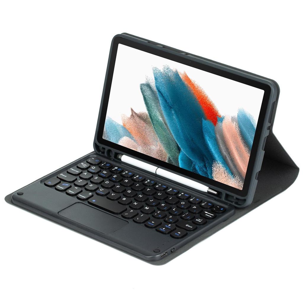 Compatible with Samsung Galaxy Tab A11: Case with Pen Slot & Round Cap Bluetooth Keyboard for 8.7-inch Tablet.
