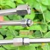 High-Pressure Washer 39cm Stainless Steel Extension Wand with 1/4" Quick Connect Male/Female Connector.