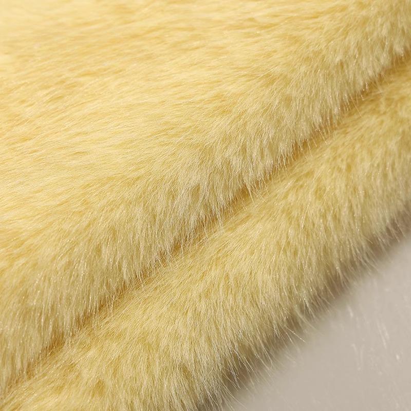 50x180cm Thickend Faux Fox Long Hair Plush Fabric for Coats Collar Toys Carpet For Diy Sewing Plain Soft Warm Fur Cloth