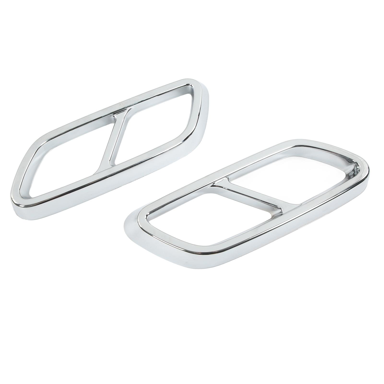 Pair Rear Exhaust Muffler Tail Pipe Cover Trim Replacement for ‑ C‑Class W206 2021 Up