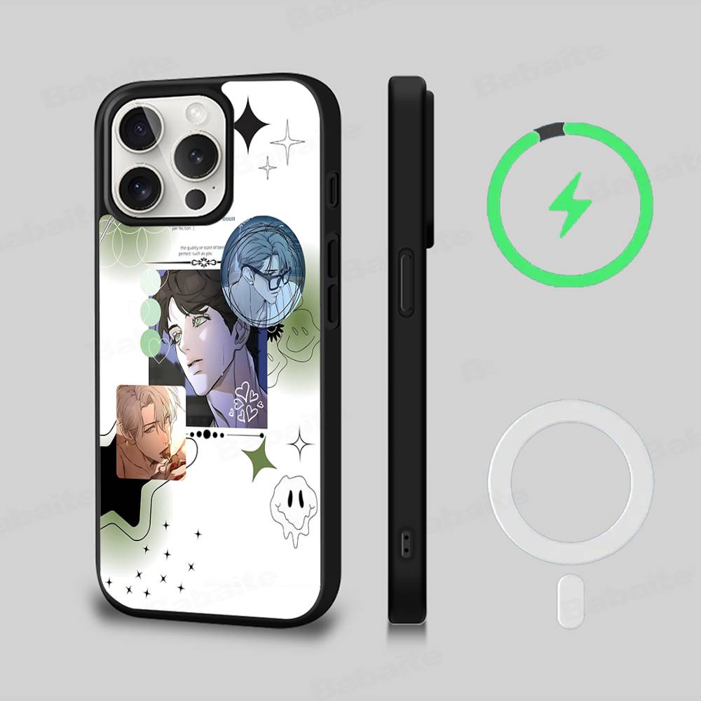 Nerd Project Bl Anime For iPhone 17 Air 16 E 15 14 13 12 11 Pro Max Plus PC Shock TPU Cover For Magsafe Phone Cover