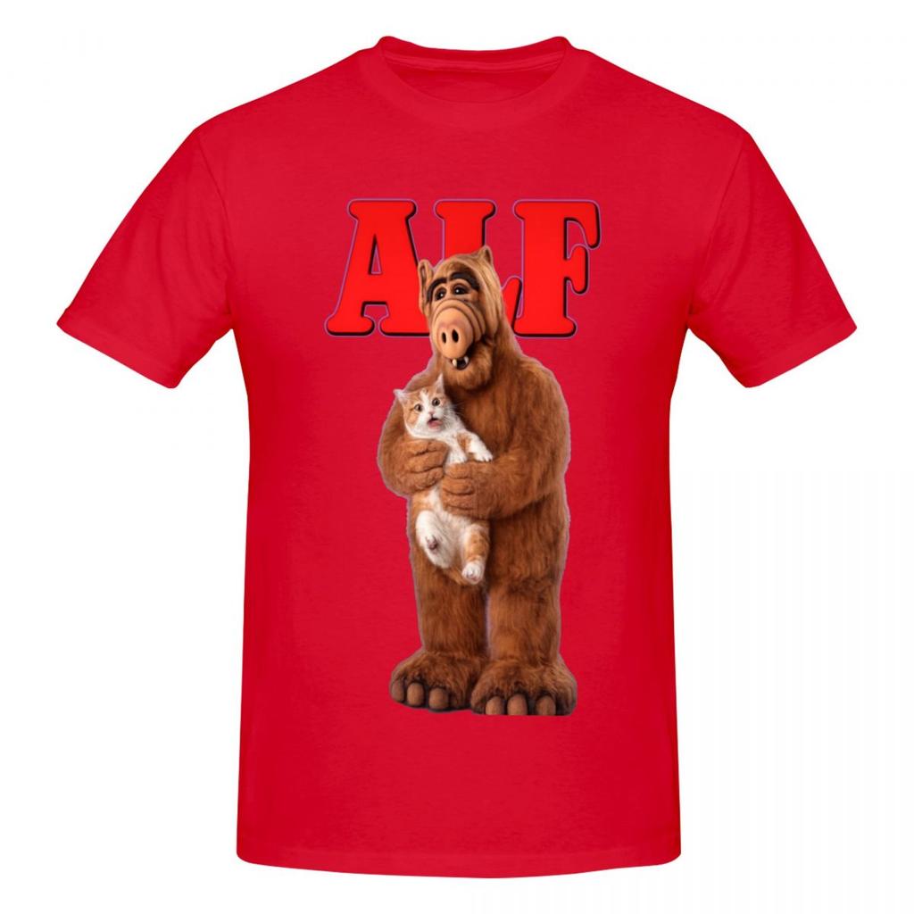 Unisex Funny Alf Eat Cat 2026 T Shirt Streetwear Cotton Crewneck Shirts