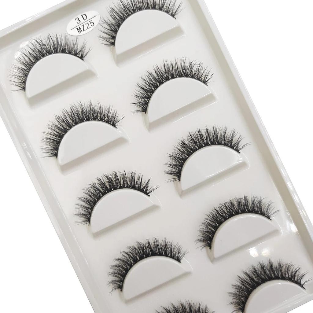 5 Pairs 3D Nature False Eyelashes Soft Makeup Eye Lashes