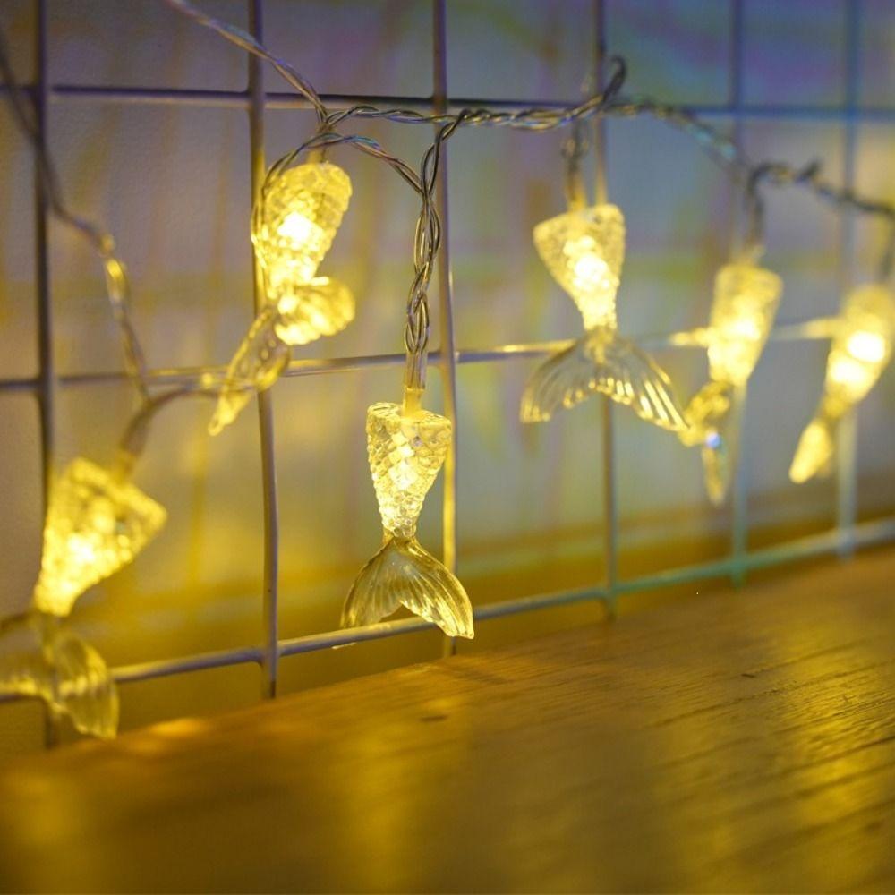 Multicolor Mermaid Tail LED String Lights Aquarium Themed LED Fairy Light String Fairy Light Ocean Theme