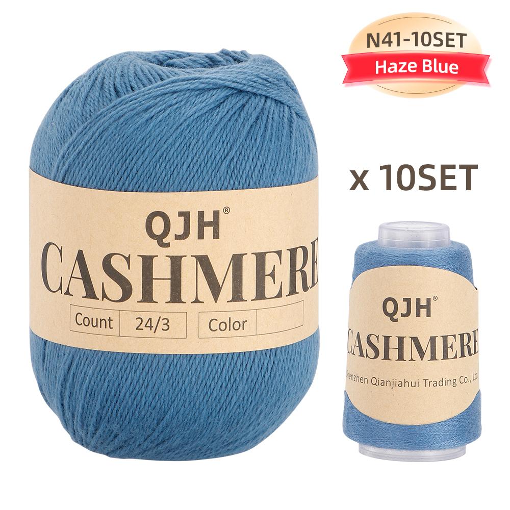 Luxurious 10-Pairs Cashmere Yarn Set -Soft, Warm & Versatile Worsted for Knitting & Crochet- Perfect for Scarves, Shawls, Gloves