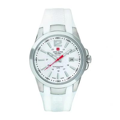 Combat Air Rubber Strap White Dial Quartz 7058.1833 100M Men's Watch
